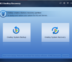 برنامج استعادة الويندوز AOMEI OneKey Recovery مجانا